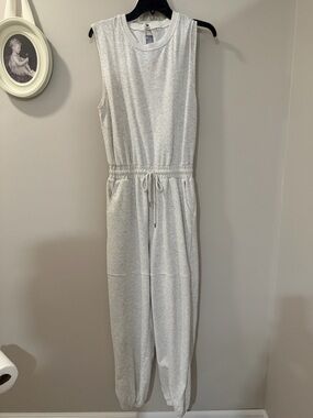 Sleeveless Drawstring Jumpsuit in Light Gray. Purchased off of Amazon. No tag.